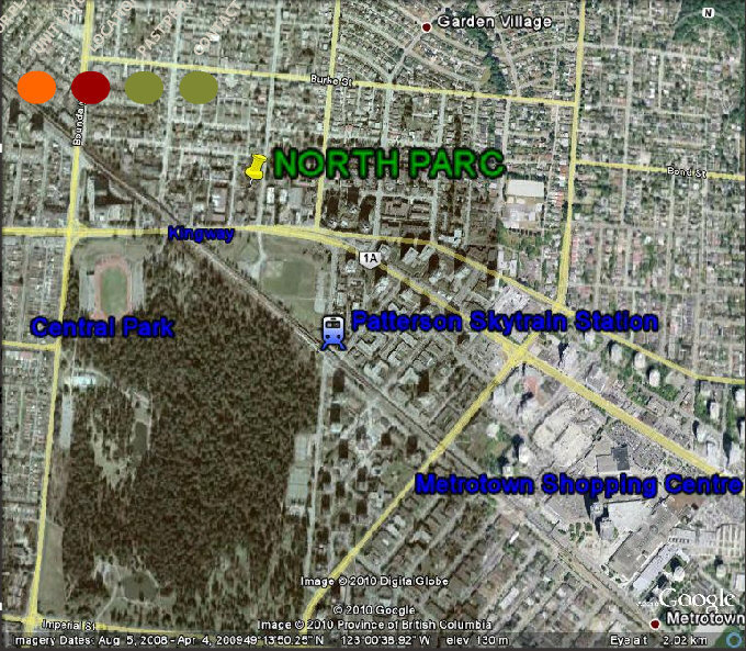 North Parc location map 1