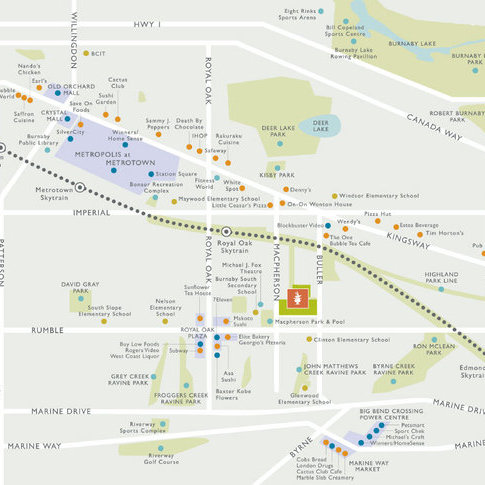 Macpherson Walk West location map 1