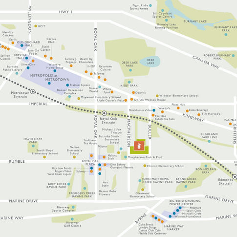Macpherson Walk West location map 1