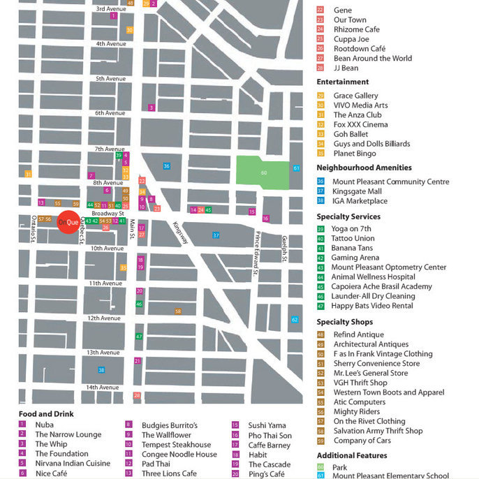 OnQue location map 1