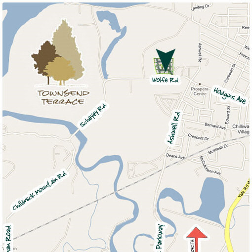 Townsend Terrace location map 1