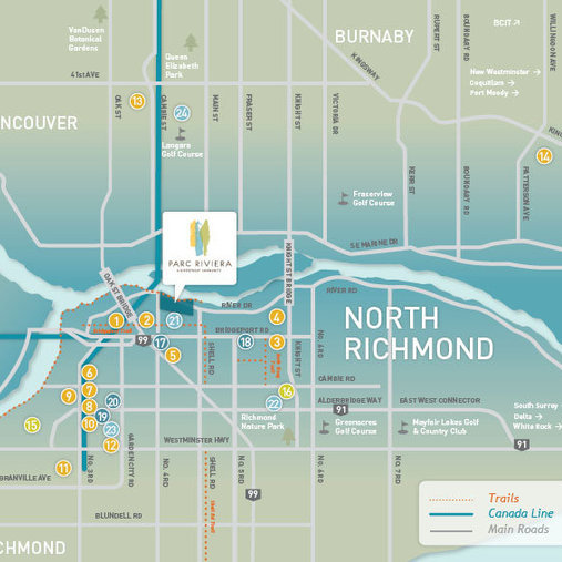 Parc Riviera location map 2