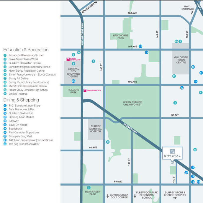 Crystal Living location map 1
