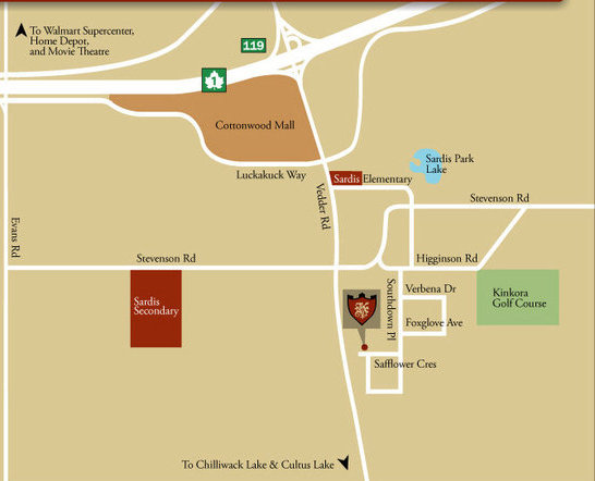 Kingsbury Place location map 1