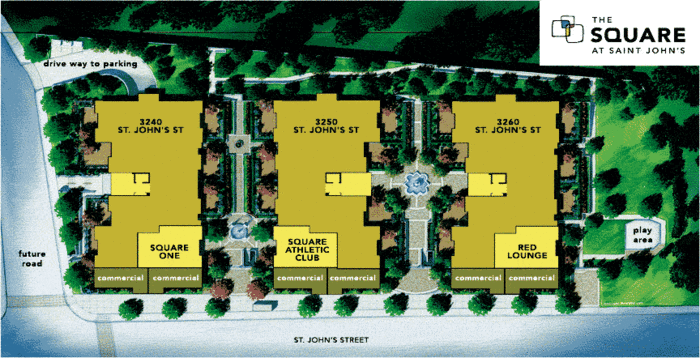 The Square location map 1