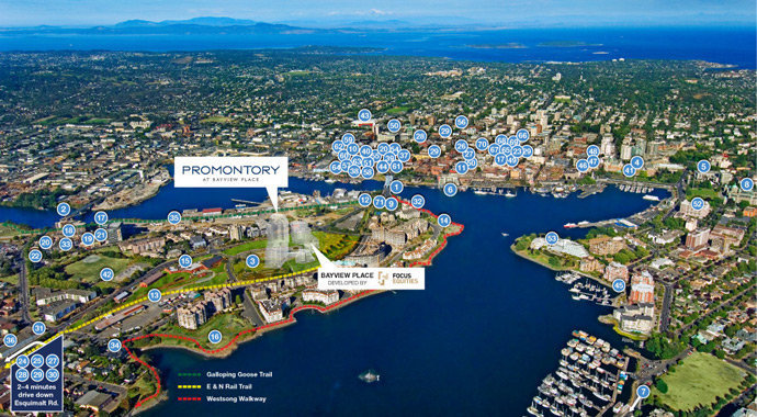 Promontory at Bayview Place location map 2