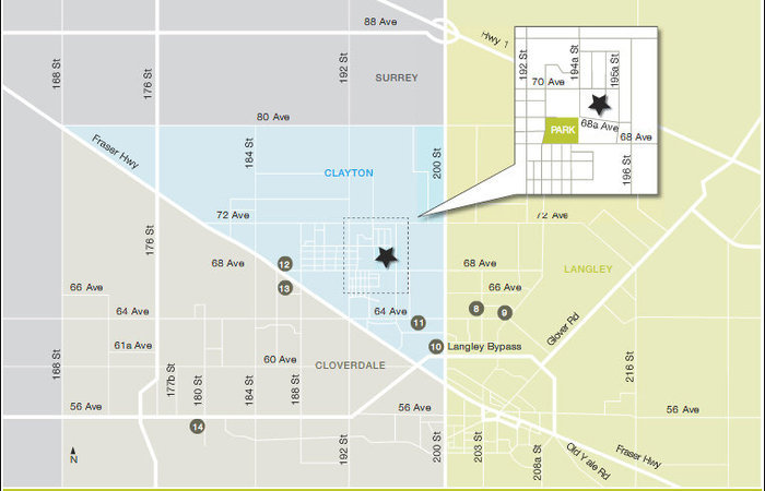 Clayton Rise location map 1