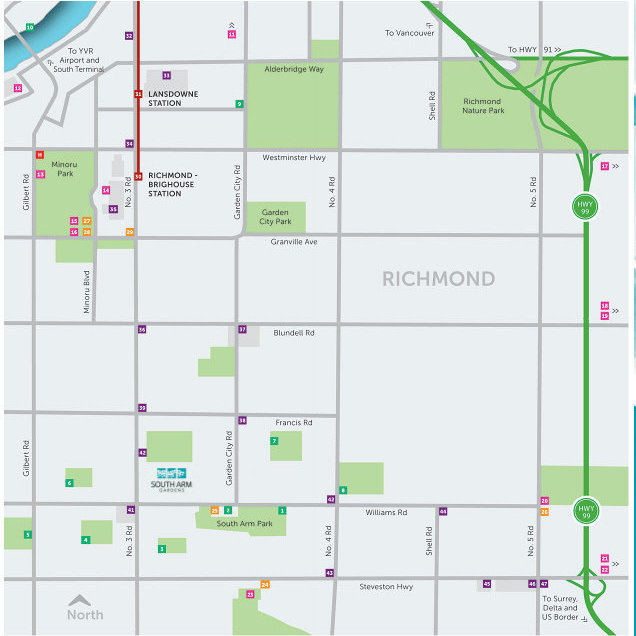 South Arm Gardens location map 1