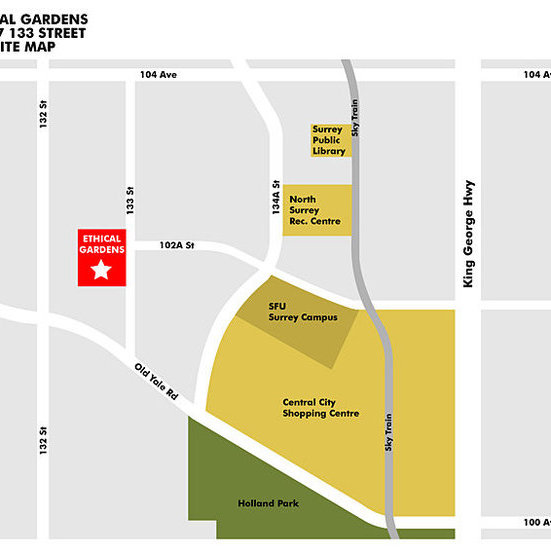 Ethical Gardens location map 1