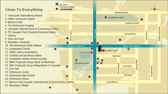 Camino location map 1