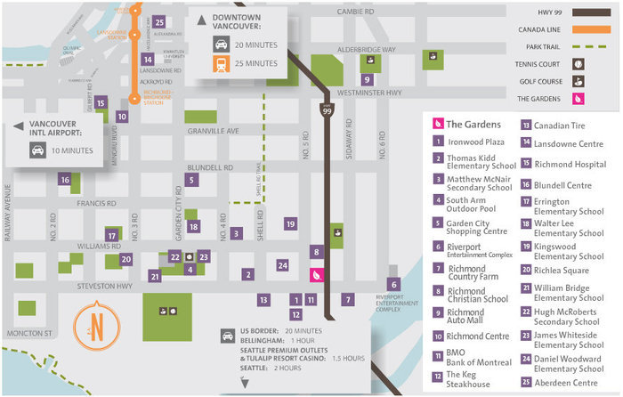 The Gardens location map 2