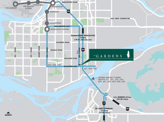 The Gardens location map 1