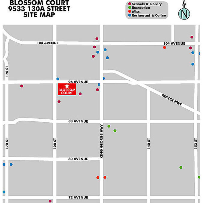 Blossom Court location map 2