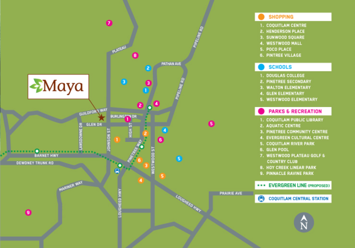 Maya location map 1