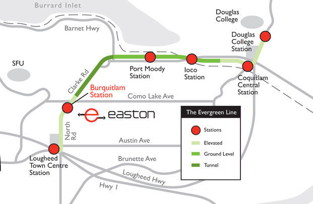 Easton location map 2