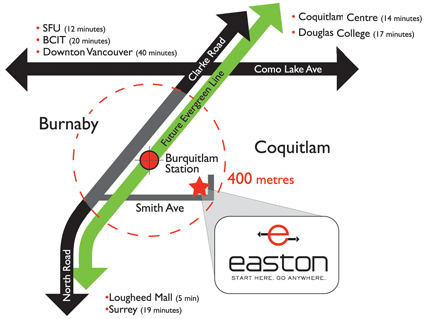 Easton location map 1
