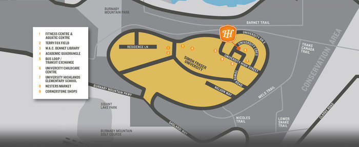 Highland House location map 1