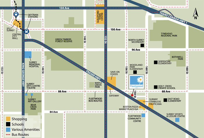 Fleetwood Mews location map 1