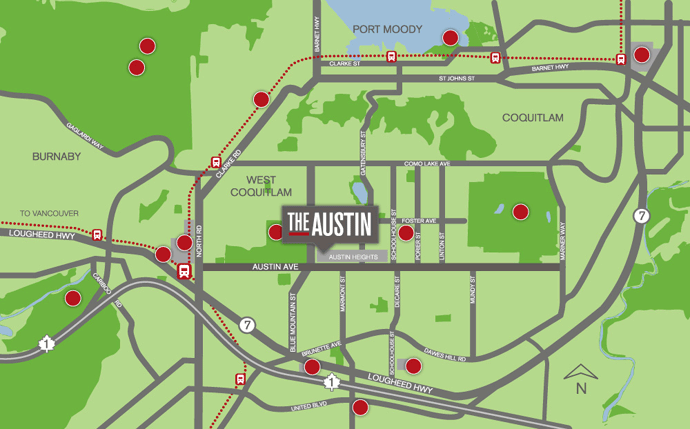 The Austin location map 1