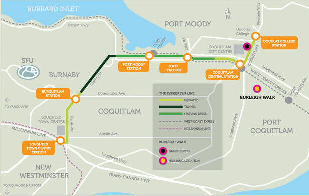 Burleigh Walk location map 2