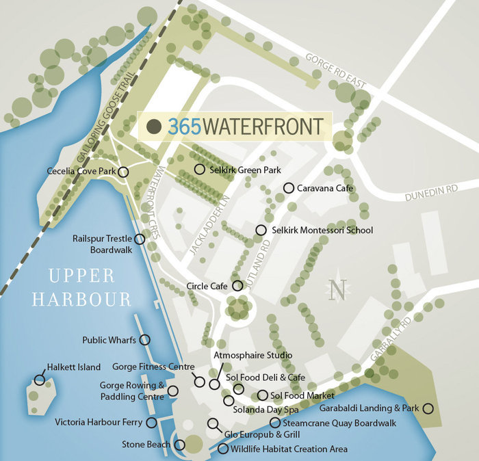365 Waterfront location map 1