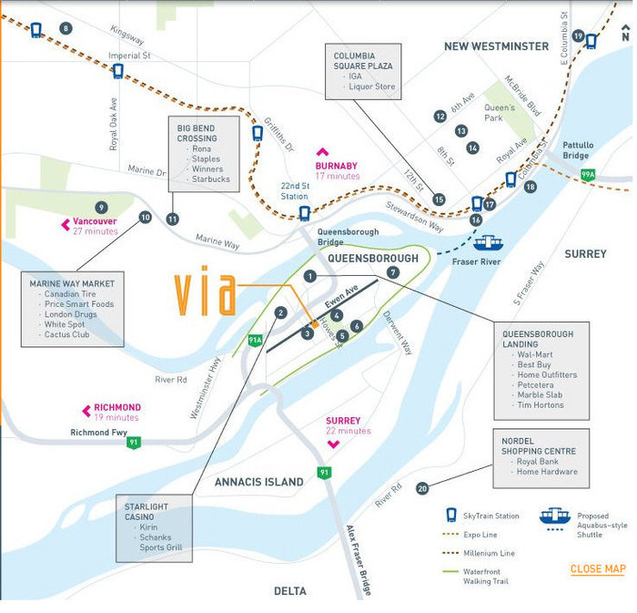 Via location map 1