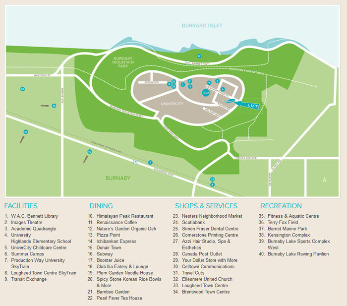 Lift location map 1