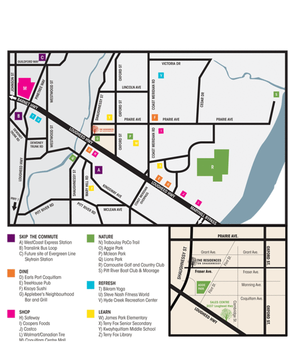 The Residences On Shaughnessy location map 1