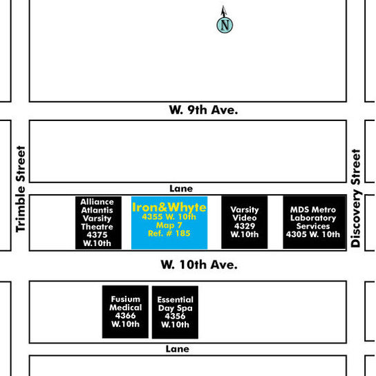 Iron & Whyte location map 1