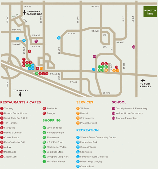 Woodrow Lane location map 1