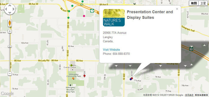 Nature's Walk location map 1
