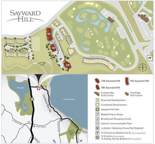 Sayward Hill location map 1