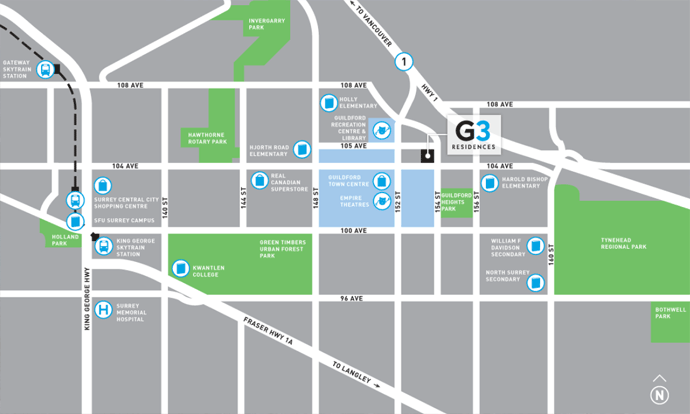 G3 Residences location map 3