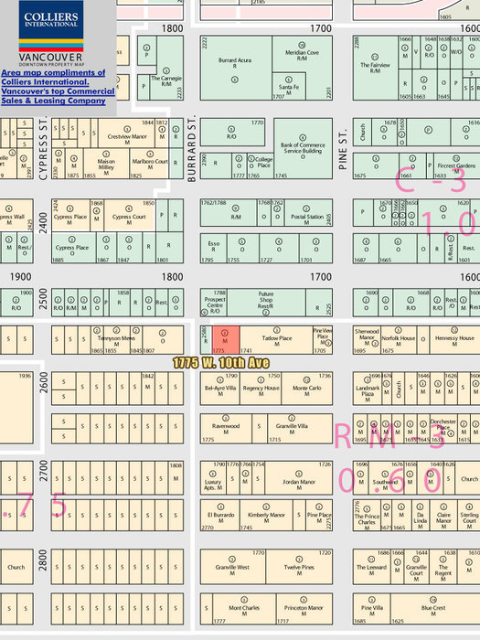 Stanford Court location map 1