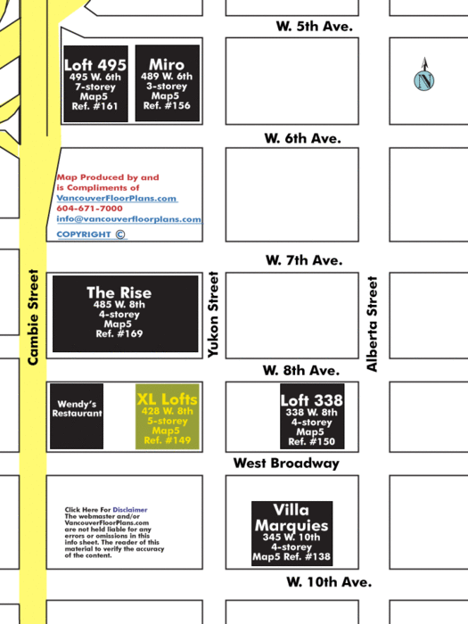 XL Lofts location map 1