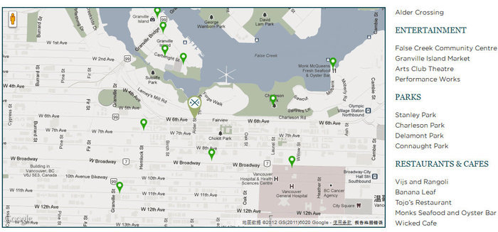 Alder Crossing location map 1