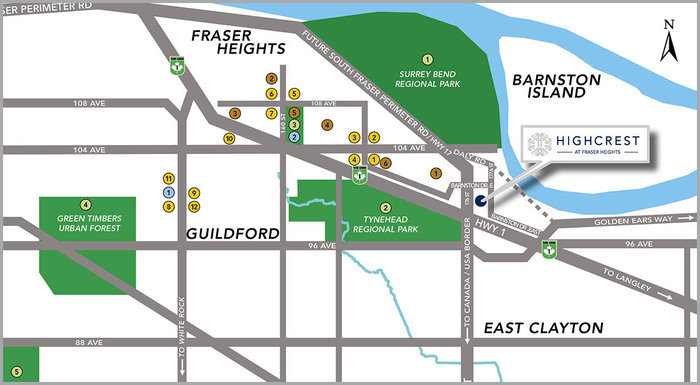 COAST at Fraser Heights location map 1