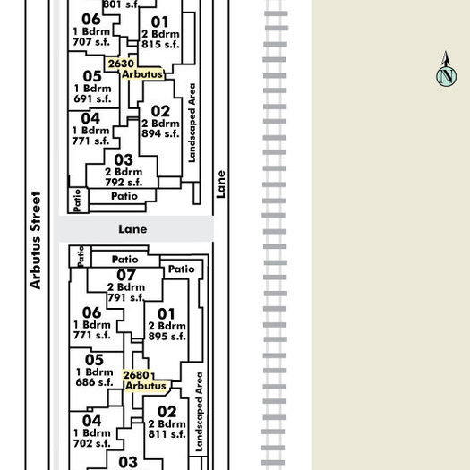 Arbutus Outlook location map 1