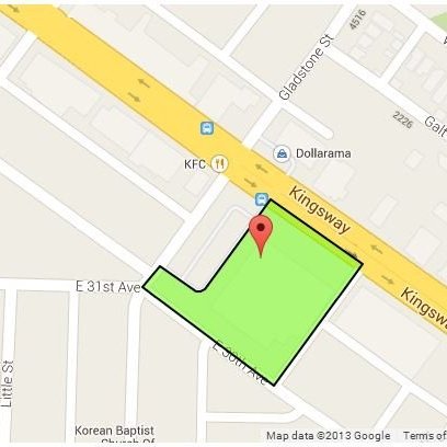 Kensington Gardens location map 3