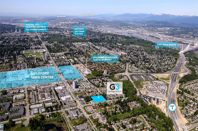 G3 Residences location map 2