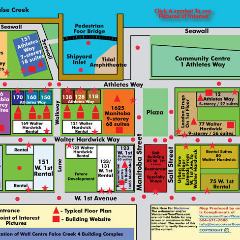 Village On False Creek - 150 Athletes location map 1