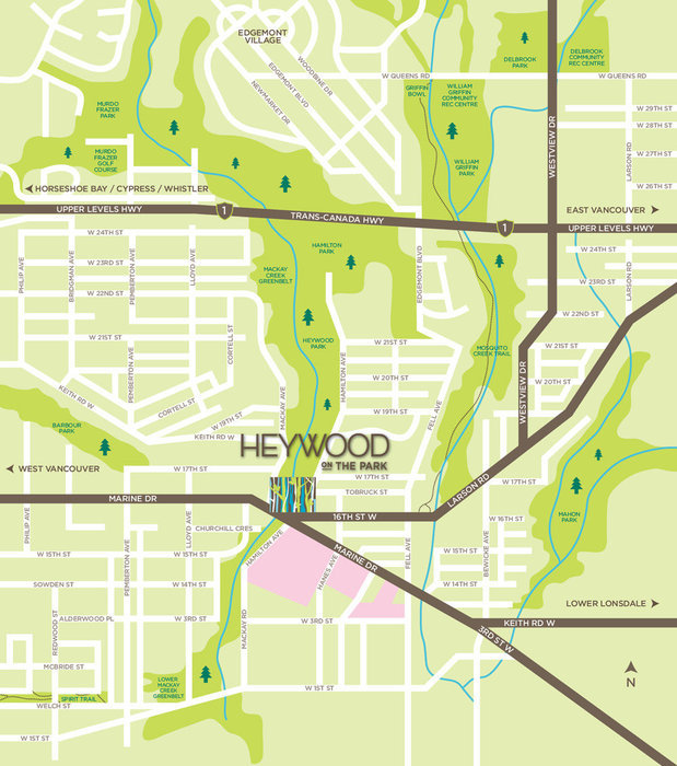 Heywood on the Park location map 1