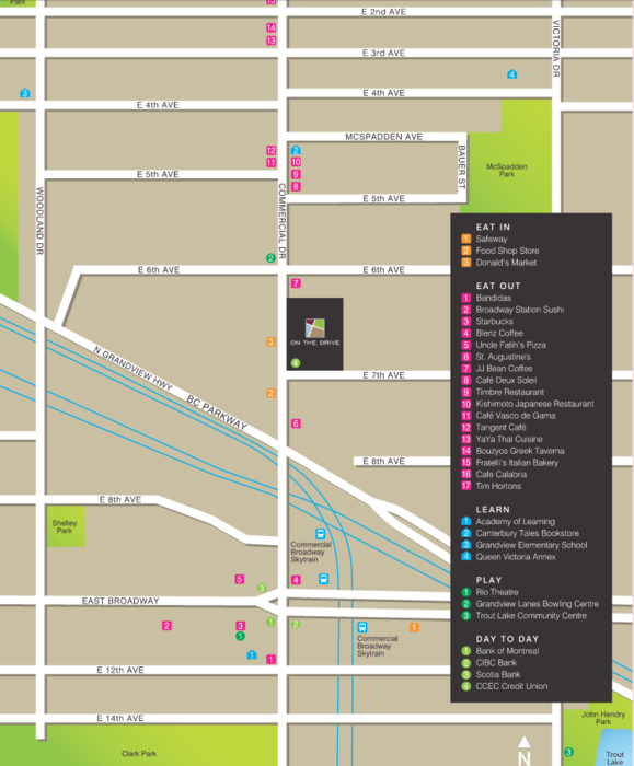 Marquee On The Drive location map 1