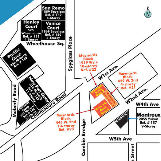 Maynards Block location map 2