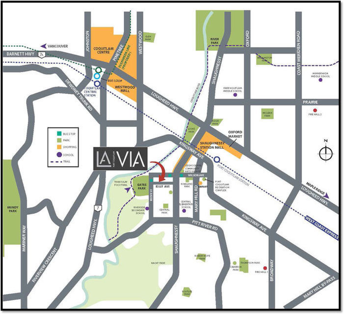 La Via location map 1