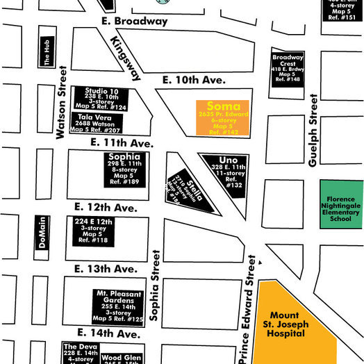 Soma Lofts location map 1