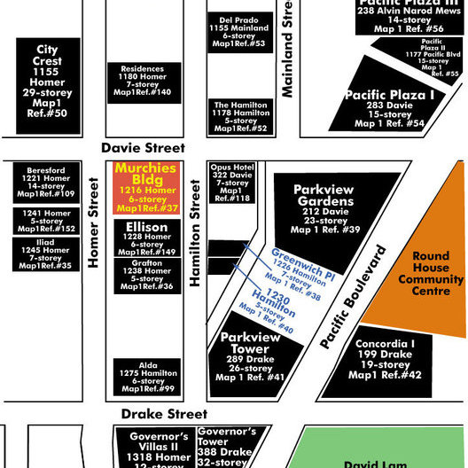 Murchies Building location map 1