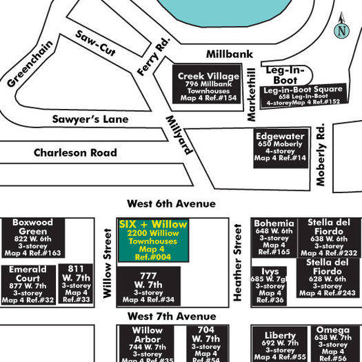Sixth + Willow location map 1