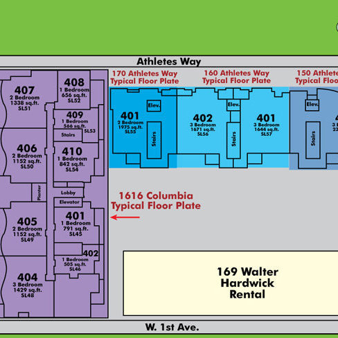 Village on False Creek - 160 Athletes location map 5