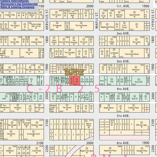 The Vermeer location map 2